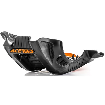 ACERBIS Skid Plate BLACK/ORANGE, KTM SX-F 250/350 19-22, HQV FC 250/350 19-22