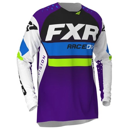 £ FXR Revo MX Jersey White/Purple/Lime