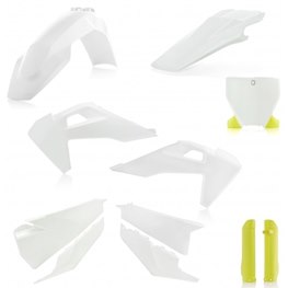Acerbis Full Plastic Kit O.E.M. 2019 White, HQV TC/FC 125-450 19-22