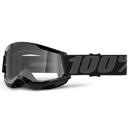 100% YOUTH STRATA 2 BLACK - CLEAR LENS