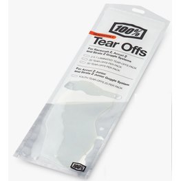 100% ACCURI 2/SRATA 2 YOUTH STANDARD TEAR-OFFS, 20 PACK