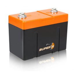Start Batteri Super B SB12V5200P-BC 5,2Ah, 114 mm x 62 mm x 82 mm, 850 gr