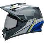 BELL MX-9 Adventure MIPS Helmet Alpine Gloss Gray/Blue