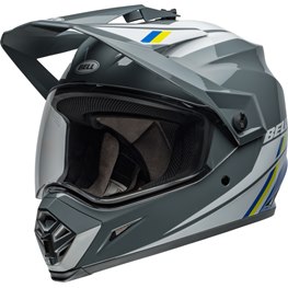 BELL MX-9 Adventure MIPS Helmet Alpine Gloss Gray/Blue